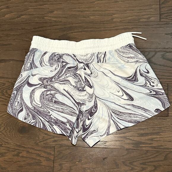 Athleta Women's All Activity Short Print Blue Purple Marbled Size Large - Picture 3 of 5